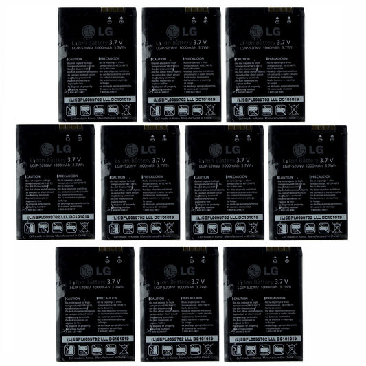 KIT 10x LG Rechargeable 1,000mAh OEM Battery (LGIP-520NV) for Accolade VX5600 Cell Phone - Batteries LG    - Simple Cell Bulk Wholesale Pricing - USA Seller