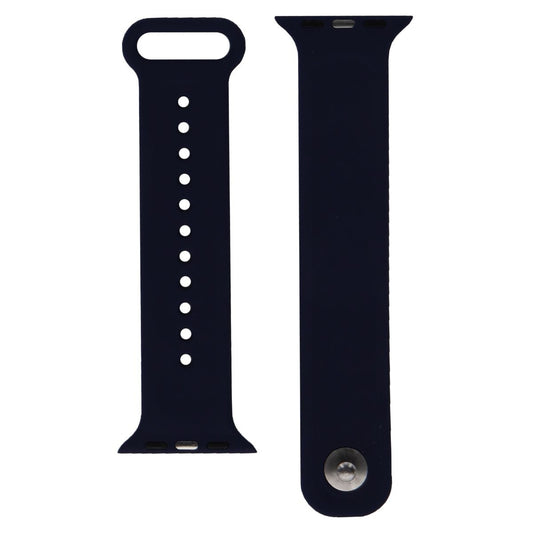Premium Adjustable Silicone Watch Band for the 38mm Apple Watch - Dark Blue Smart Watch Accessories - Watch Bands Unbranded    - Simple Cell Bulk Wholesale Pricing - USA Seller