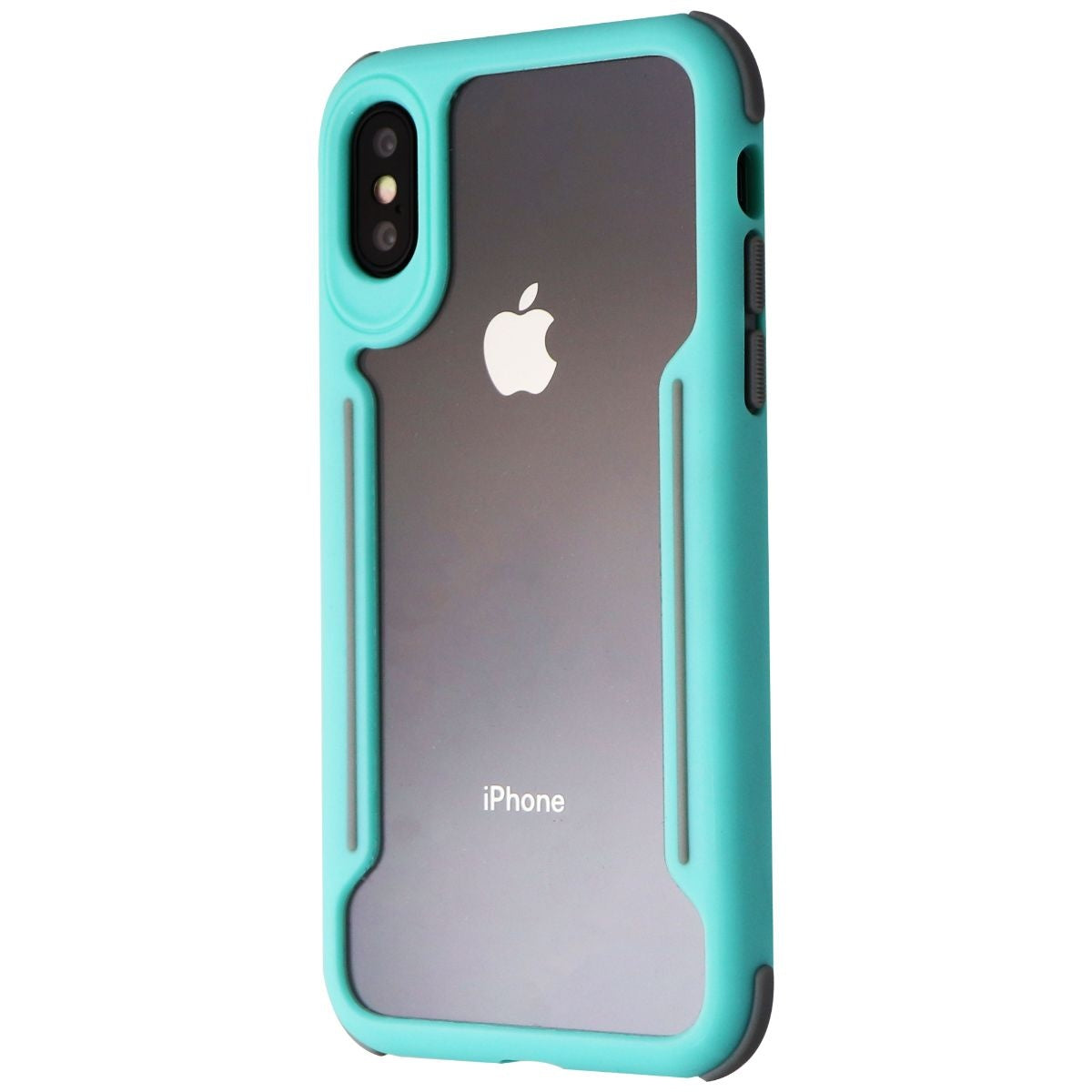 Verizon Slim Guard Series Case for Apple iPhone XS and X - Clear/Teal/Gray Cell Phone - Cases, Covers & Skins Verizon    - Simple Cell Bulk Wholesale Pricing - USA Seller