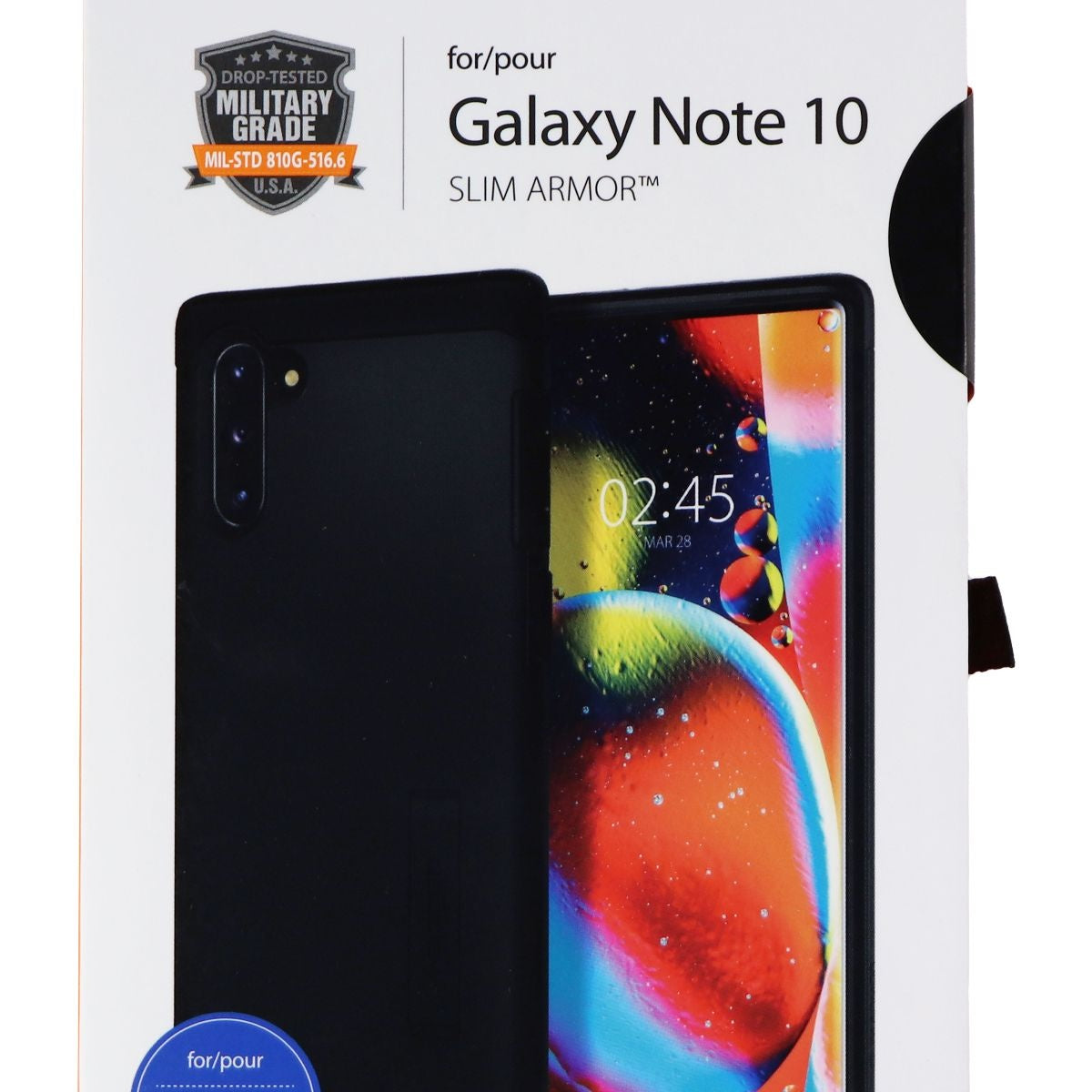 Spigen Slim Armor Case with Kickstand for Samsung Galaxy Note10 - Black Cell Phone - Cases, Covers & Skins Spigen    - Simple Cell Bulk Wholesale Pricing - USA Seller