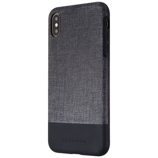 Platinum Crosshatch Case for Apple iPhone Xs Max Smartphones - Gray/Black Cell Phone - Cases, Covers & Skins Platinum    - Simple Cell Bulk Wholesale Pricing - USA Seller