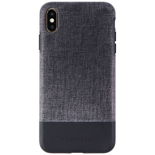 Platinum Crosshatch Case for Apple iPhone Xs Max Smartphones - Gray/Black Cell Phone - Cases, Covers & Skins Platinum    - Simple Cell Bulk Wholesale Pricing - USA Seller