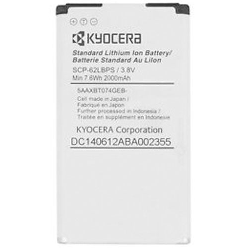Kyocera SCP-62LBPS 3.8v 2000mAh Lithium Ion Battery for Hydro Life - White Cell Phone - Batteries Kyocera    - Simple Cell Bulk Wholesale Pricing - USA Seller