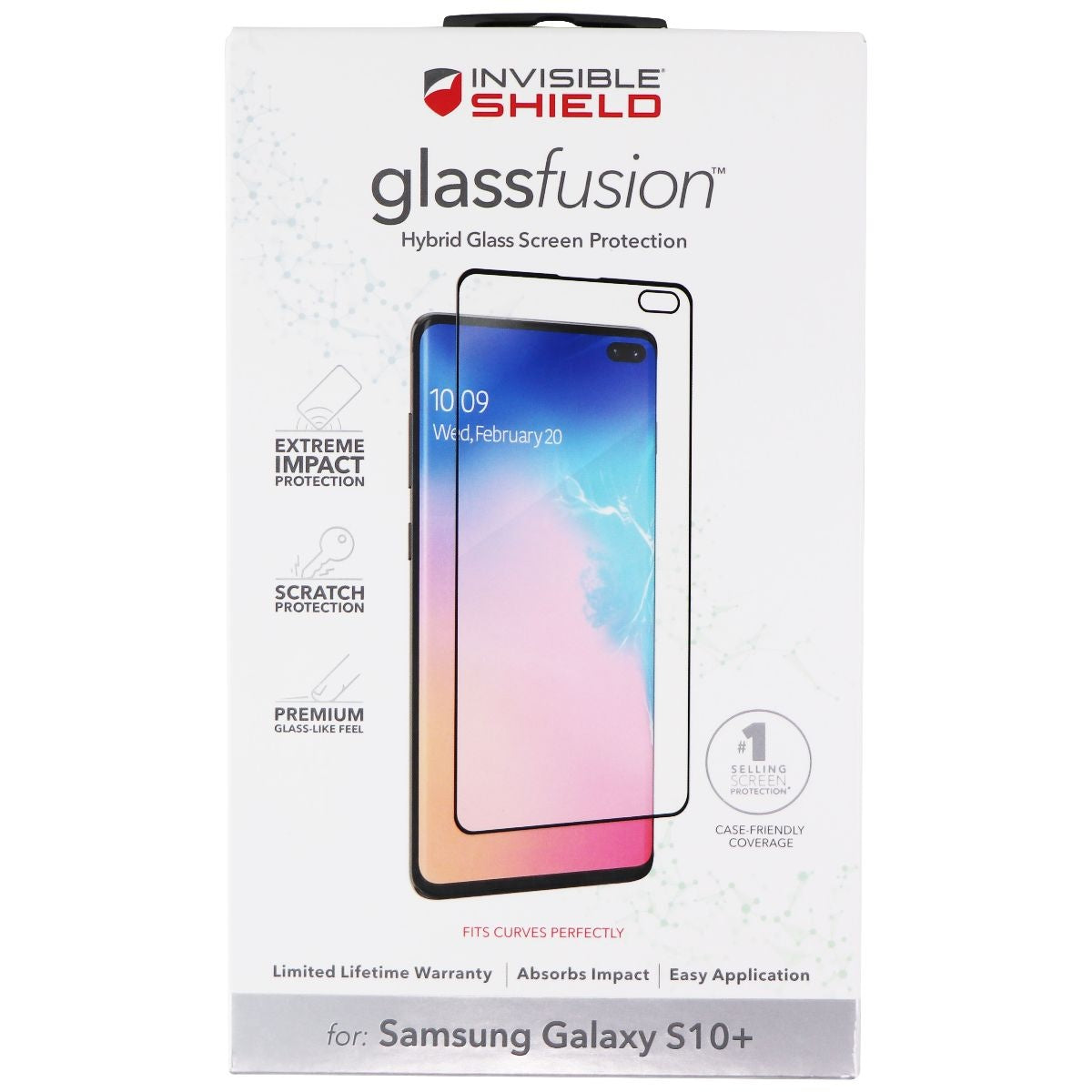 ZAGG InvisibleShield Glass Fusion Screen Protector for Samsung Galaxy (S10+) Cell Phone - Screen Protectors Zagg    - Simple Cell Bulk Wholesale Pricing - USA Seller