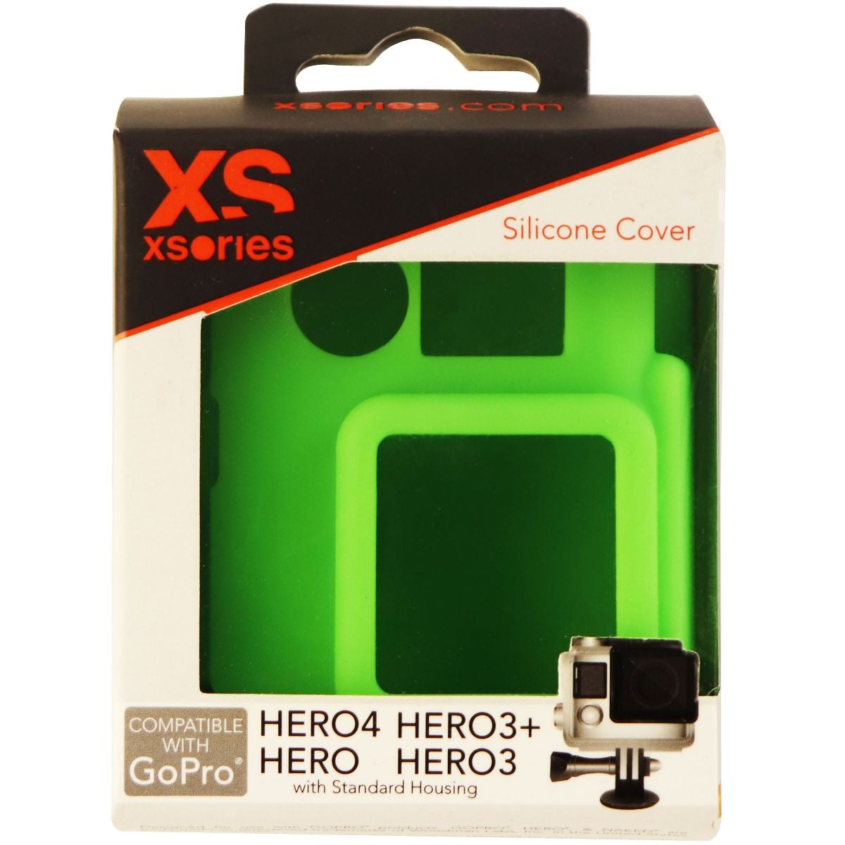 XSories Silicone Cover Case for GoPro Hero, Hero 3, 3+ and Hero 4 - Green Digital Camera - Cases, Bags & Covers XSories    - Simple Cell Bulk Wholesale Pricing - USA Seller