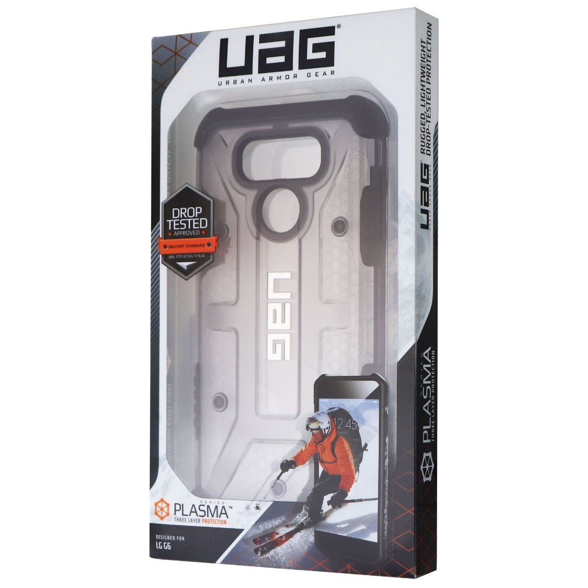 Urban Armour Gear Plasma Series Case for LG G6 Smartphones - Ash / Black Cell Phone - Cases, Covers & Skins Urban Armor Gear    - Simple Cell Bulk Wholesale Pricing - USA Seller