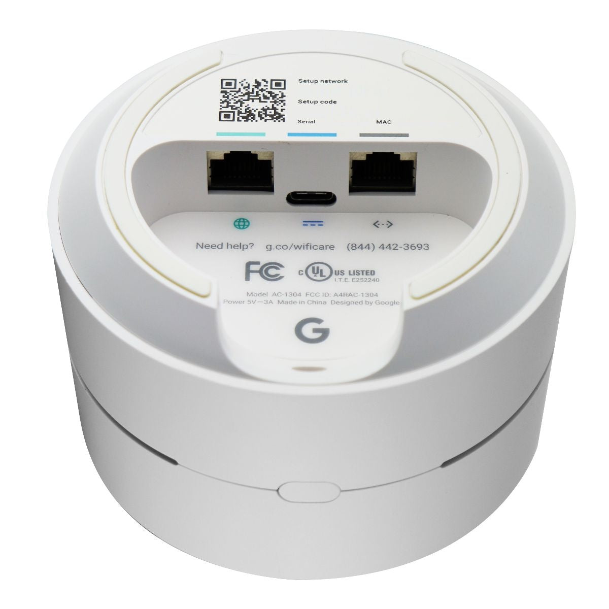 Google Home WiFi System Single Pack (NLS-1304-25) - White Networking - Wired Routers Google    - Simple Cell Bulk Wholesale Pricing - USA Seller