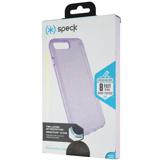 Speck Presidio Clear + Glitter for iPhone 8 Plus/7 Plus/6S Plus - Geode Purple Cell Phone - Cases, Covers & Skins Speck    - Simple Cell Bulk Wholesale Pricing - USA Seller
