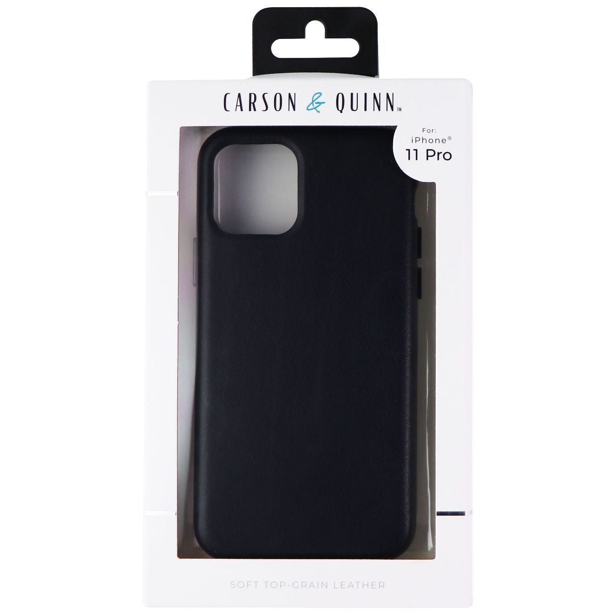 Carson & Quinn Case for iPhone 11 Pro - Black Soft Top Grain Leather Cell Phone - Cases, Covers & Skins Carson & Quinn    - Simple Cell Bulk Wholesale Pricing - USA Seller