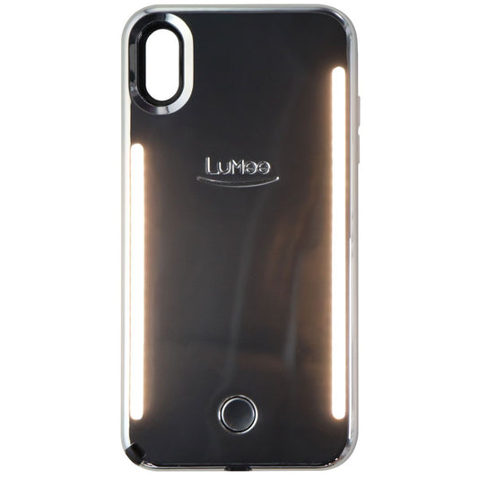 LuMee Duo Instafame Lighted Case for Apple iPhone Xs Max - Silver Mirror Cell Phone - Cases, Covers & Skins LuMee    - Simple Cell Bulk Wholesale Pricing - USA Seller