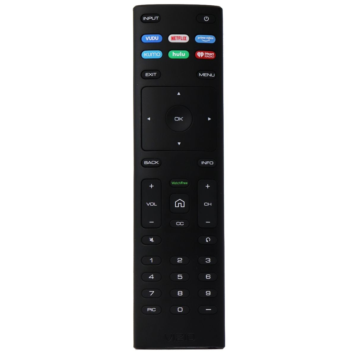 Vizio Remote Control (XRT136) with Vudu/Netflix/Prime Video Hotkeys - Black TV, Video & Audio Accessories - Remote Controls Vizio    - Simple Cell Bulk Wholesale Pricing - USA Seller