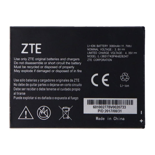 ZTE Rechargeable 3,080mAh (Li3830T43p4h826247) 3.8V Battery for ZTE Devices Cell Phone - Batteries ZTE    - Simple Cell Bulk Wholesale Pricing - USA Seller