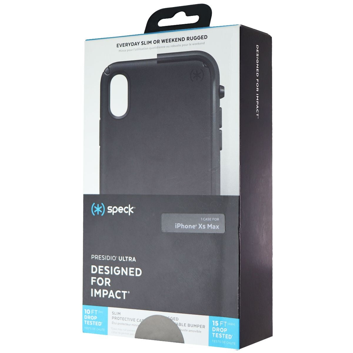 Speck Presidio Ultra Series Case and Holster for Apple iPhone Xs Max - Black Cell Phone - Cases, Covers & Skins Speck    - Simple Cell Bulk Wholesale Pricing - USA Seller