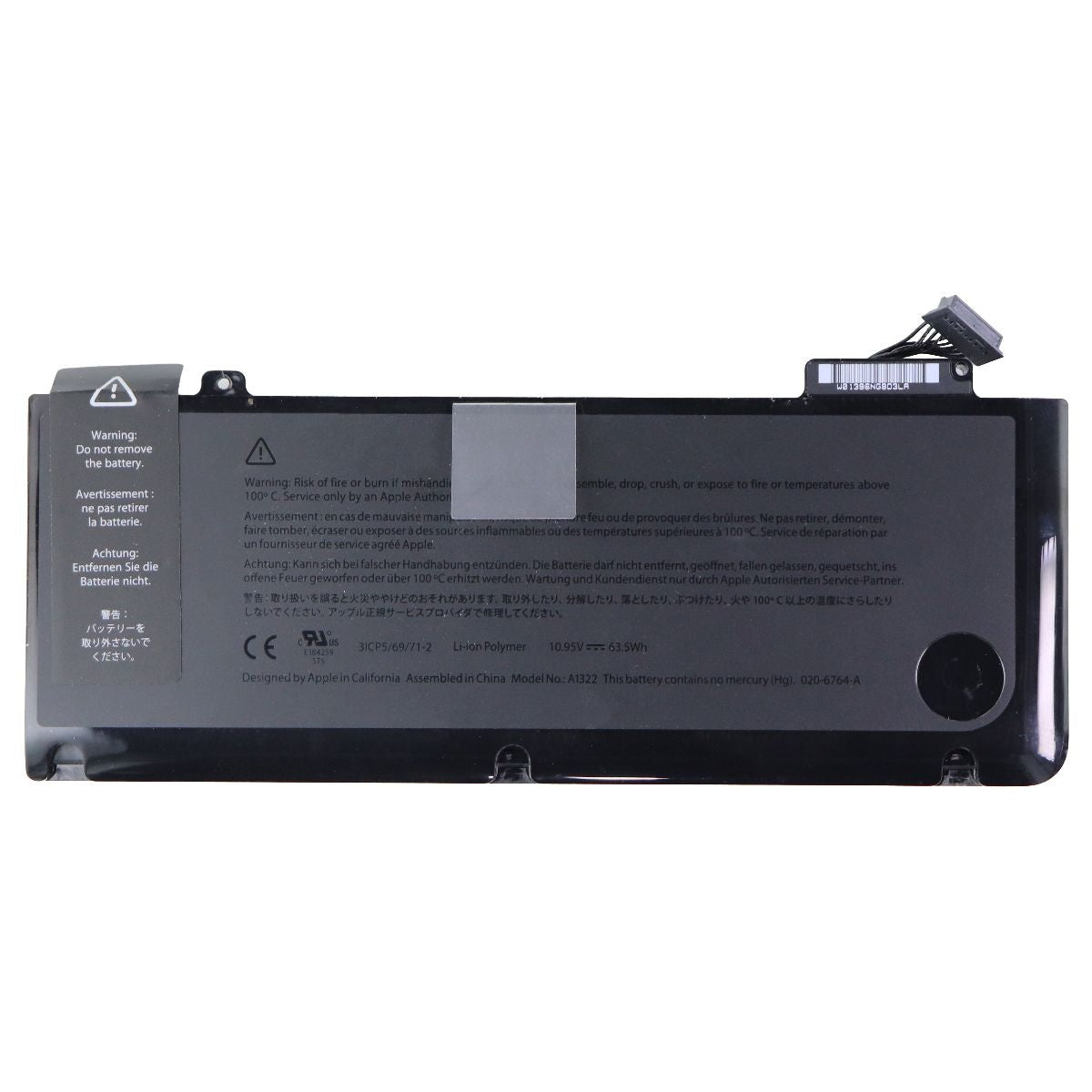 Apple Rechargeable Li-ion Polymer 10.95 / 63.5Wh (A1322) Battery Computer Accessories - Laptop Batteries Apple    - Simple Cell Bulk Wholesale Pricing - USA Seller