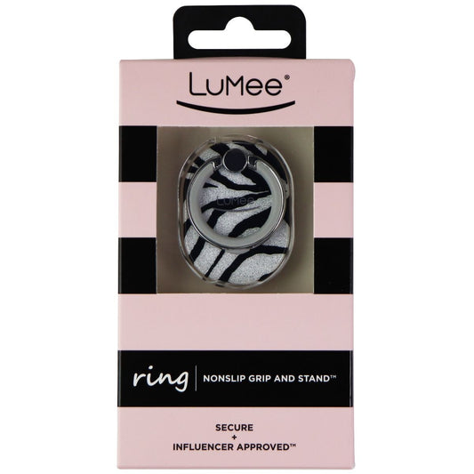 LuMee Finger Ring Phone Holder & Stand for Smartphones & Tablets - Zebra Glitter Cell Phone - Mounts & Holders LuMee    - Simple Cell Bulk Wholesale Pricing - USA Seller