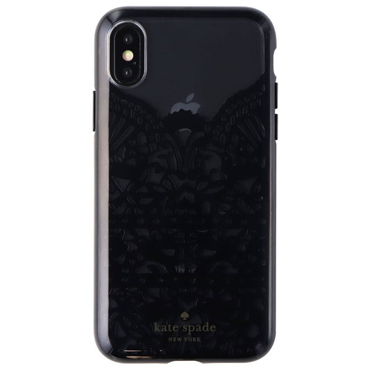Kate Spade New York Lace Cage Series Case for iPhone X 10 - Black Lace Cell Phone - Cases, Covers & Skins Kate Spade    - Simple Cell Bulk Wholesale Pricing - USA Seller
