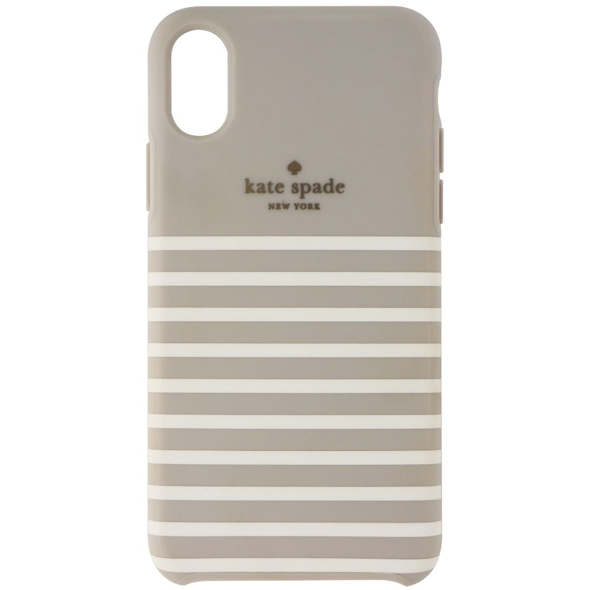 Kate Spade New York Case for Apple iPhone Xs/X - Stripe Clocktower/Cream/White Cell Phone - Cases, Covers & Skins Kate Spade    - Simple Cell Bulk Wholesale Pricing - USA Seller