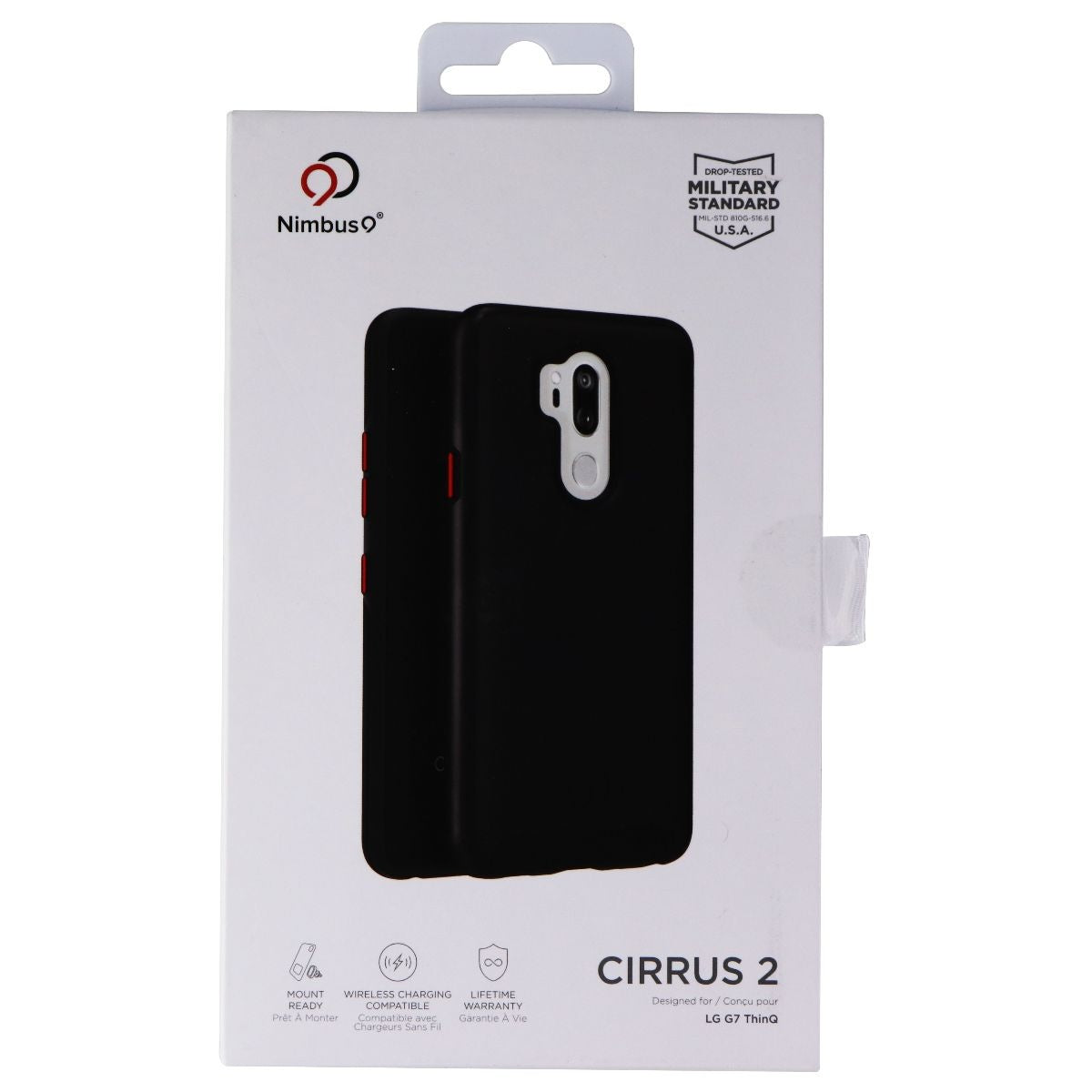 Nimbus9 Cirrus 2 Series Dual Layer Case for LG G7 ThinQ - Matte Black/Red Cell Phone - Cases, Covers & Skins Nimbus9    - Simple Cell Bulk Wholesale Pricing - USA Seller