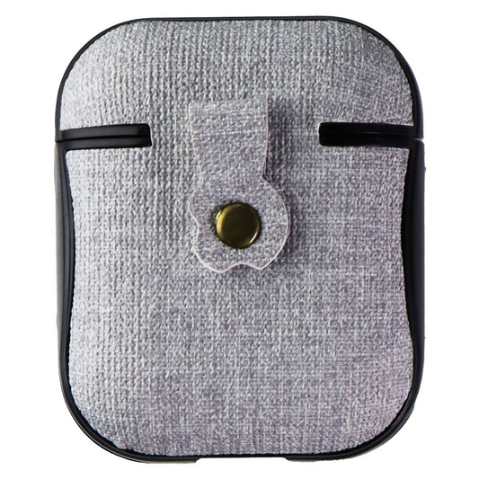 Key Hard Shell Case and Clip for Apple AirPods 1st and 2nd Gen - Gray/Black Cell Phone - Cases, Covers & Skins Key    - Simple Cell Bulk Wholesale Pricing - USA Seller