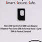 Sadapter Nano SIM to Full SIM Card Adapter (SADAPTER4FFTO2FFBLK) - Gray Cell Phone - Replacement Parts & Tools Sadapter    - Simple Cell Bulk Wholesale Pricing - USA Seller