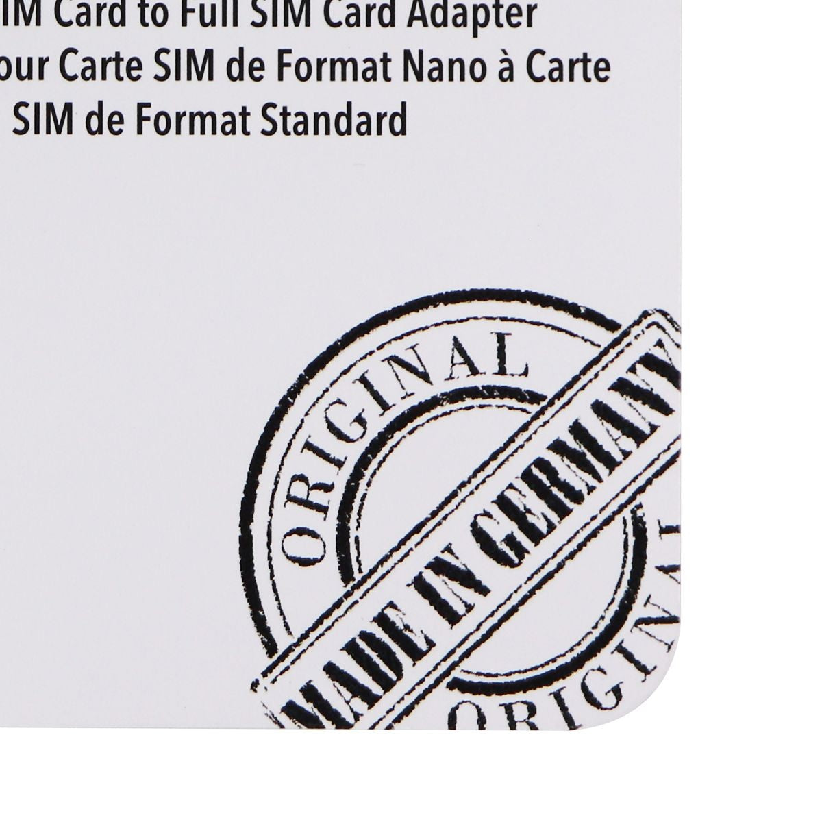 Sadapter Nano SIM to Full SIM Card Adapter (SADAPTER4FFTO2FFBLK) - Gray Cell Phone - Replacement Parts & Tools Sadapter    - Simple Cell Bulk Wholesale Pricing - USA Seller