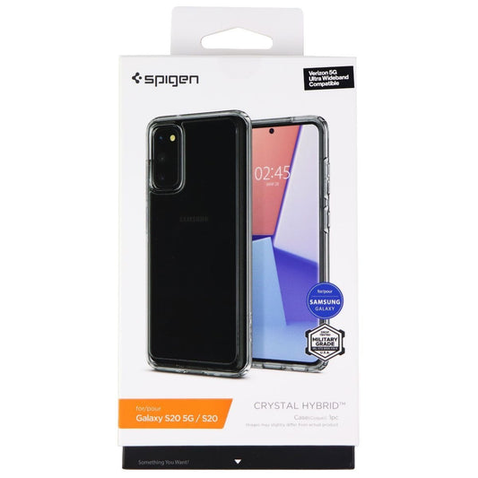 Spigen Crystal Hybrid Series Case for Samsung Galaxy S20 5G / S20 - Clear Cell Phone - Cases, Covers & Skins Spigen    - Simple Cell Bulk Wholesale Pricing - USA Seller