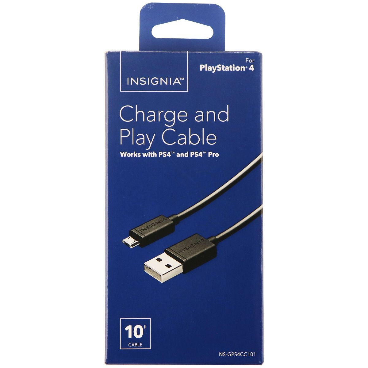 Insignia - 10ft Charge-and-Play Micro USB Cable for DUALSHOCK 4 Controllers Computer/Network - USB Cables, Hubs & Adapters Insignia    - Simple Cell Bulk Wholesale Pricing - USA Seller