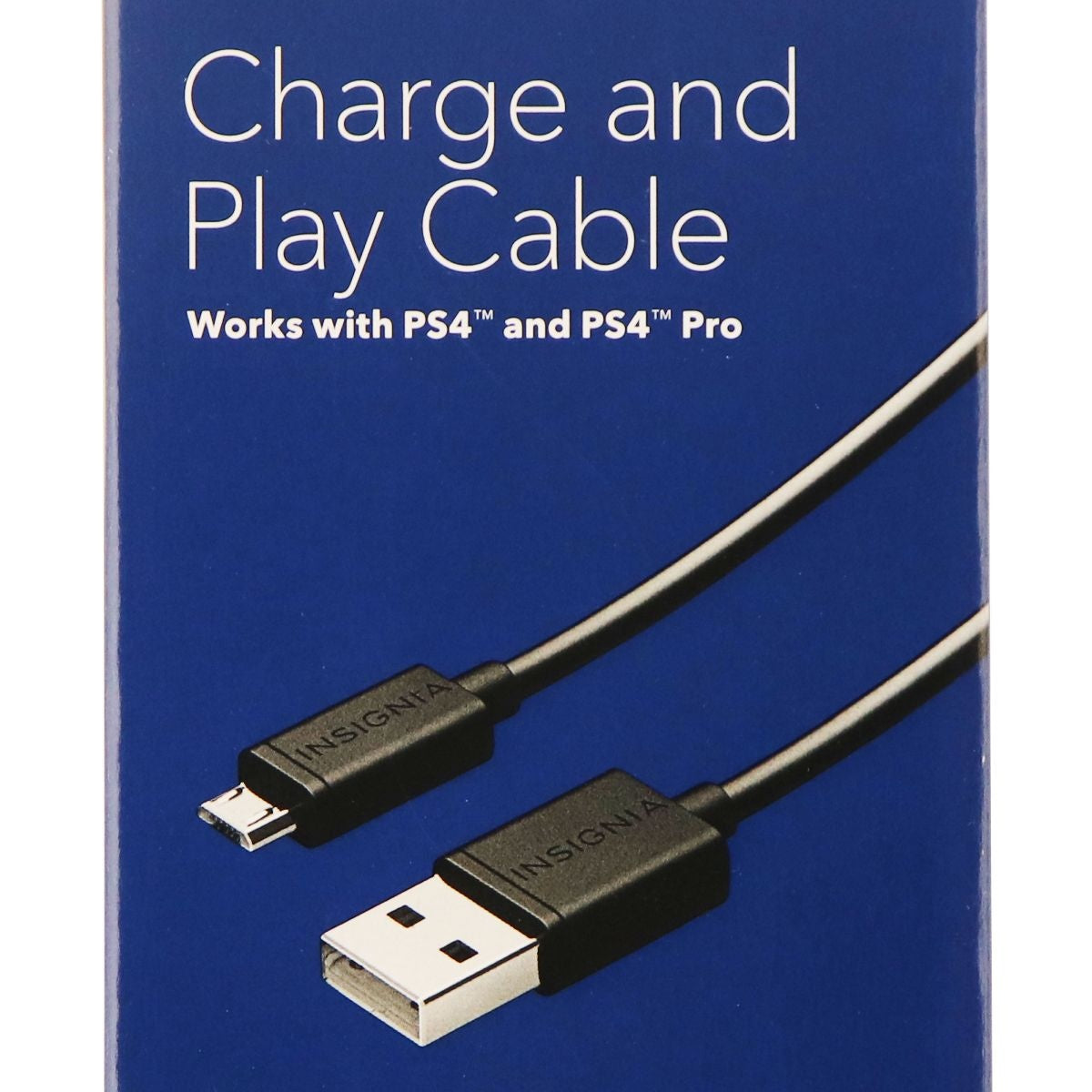 Insignia - 10ft Charge-and-Play Micro USB Cable for DUALSHOCK 4 Controllers Computer/Network - USB Cables, Hubs & Adapters Insignia    - Simple Cell Bulk Wholesale Pricing - USA Seller