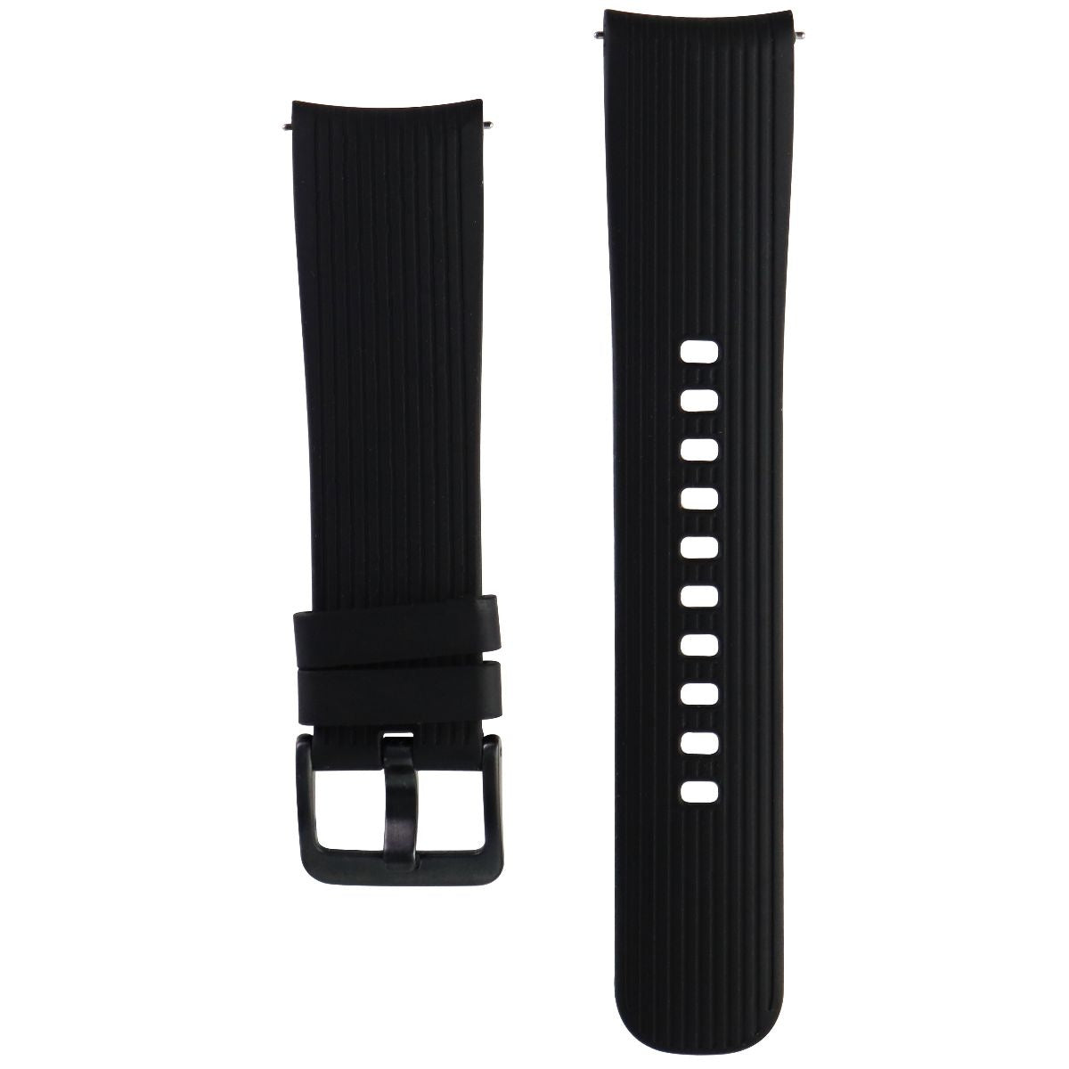 Samsung 20mm Silicone Band for Samsung Galaxy Watch 42mm - Black/Black - Large Smart Watch Accessories - Watch Bands Samsung    - Simple Cell Bulk Wholesale Pricing - USA Seller