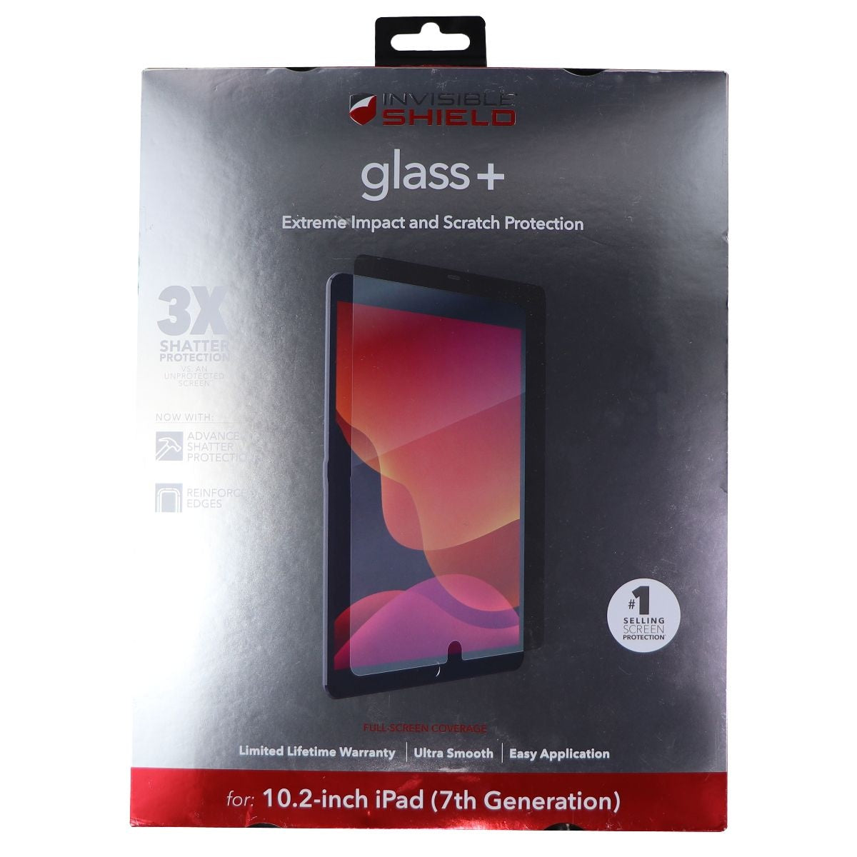 ZAGG InvisibleShield Glass + Tempered Glass Screen Protector for Apple iPad 10.2 Cell Phone - Screen Protectors Zagg    - Simple Cell Bulk Wholesale Pricing - USA Seller