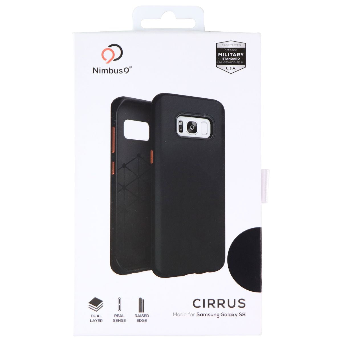 Nimbus9 Cirrus Case for Samsung Galaxy S8 - Black Cell Phone - Cases, Covers & Skins Nimbus9    - Simple Cell Bulk Wholesale Pricing - USA Seller
