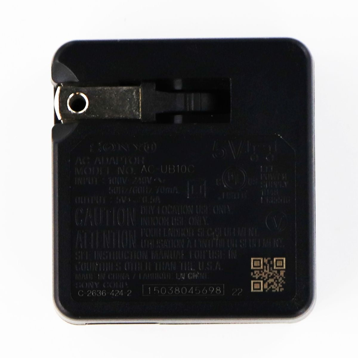 Sony AC Power Adapter with USB Port - Black - AC-UB10 Cell Phone - Chargers & Cradles Sony    - Simple Cell Bulk Wholesale Pricing - USA Seller