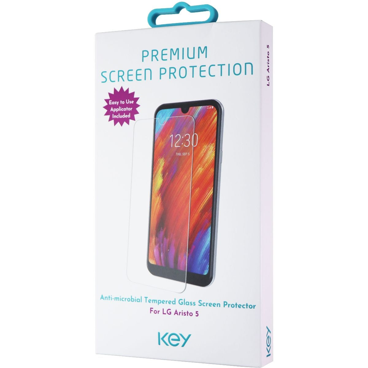 Key Tempered Glass Screen Protector for LG Aristo 5 - Clear Cell Phone - Screen Protectors Key    - Simple Cell Bulk Wholesale Pricing - USA Seller