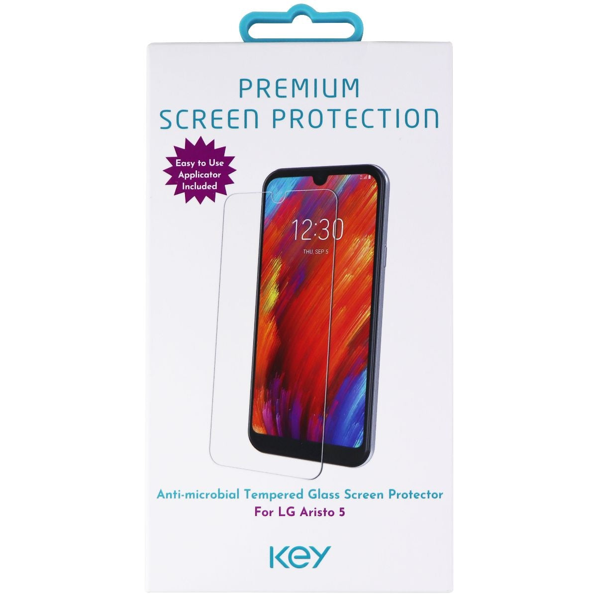 Key Tempered Glass Screen Protector for LG Aristo 5 - Clear Cell Phone - Screen Protectors Key    - Simple Cell Bulk Wholesale Pricing - USA Seller