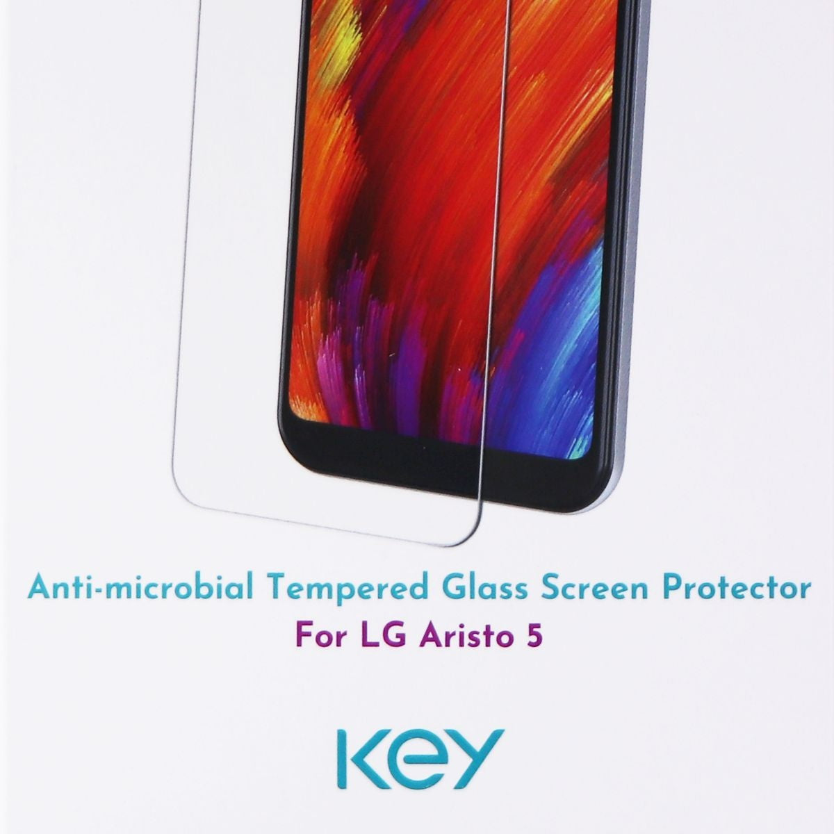 Key Tempered Glass Screen Protector for LG Aristo 5 - Clear Cell Phone - Screen Protectors Key    - Simple Cell Bulk Wholesale Pricing - USA Seller