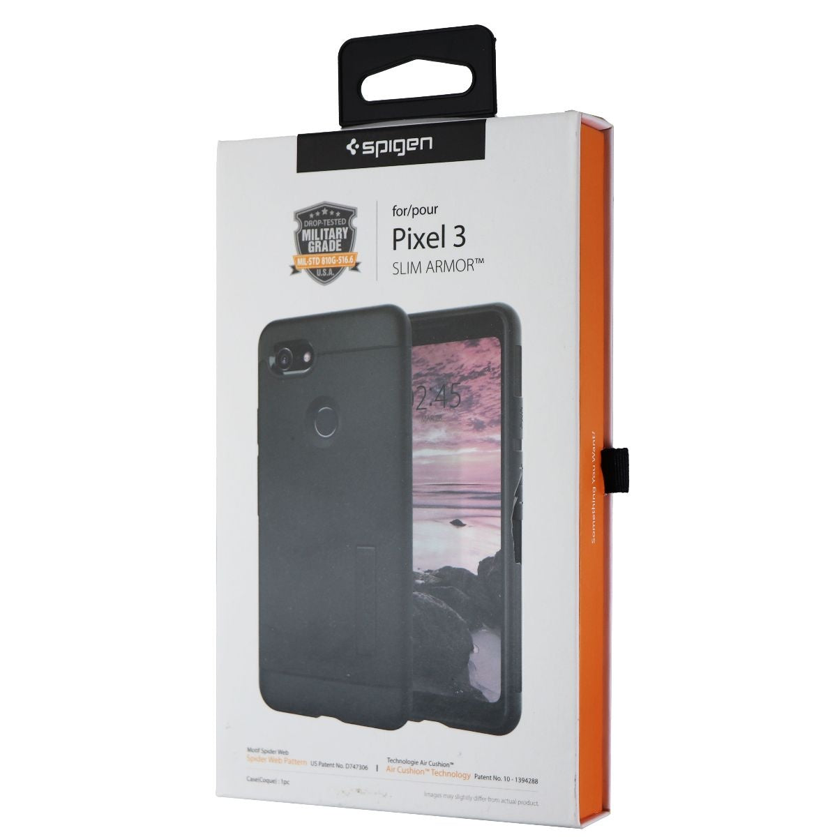 Spigen Slim Armor Series Dual Layer Case for Google Pixel 3 - Black Cell Phone - Cases, Covers & Skins Spigen    - Simple Cell Bulk Wholesale Pricing - USA Seller