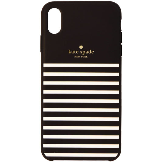 Kate Spade Soft Touch Case for Apple iPhone XS Max - Feeder Stripe Black/Cream Cell Phone - Cases, Covers & Skins Kate Spade    - Simple Cell Bulk Wholesale Pricing - USA Seller