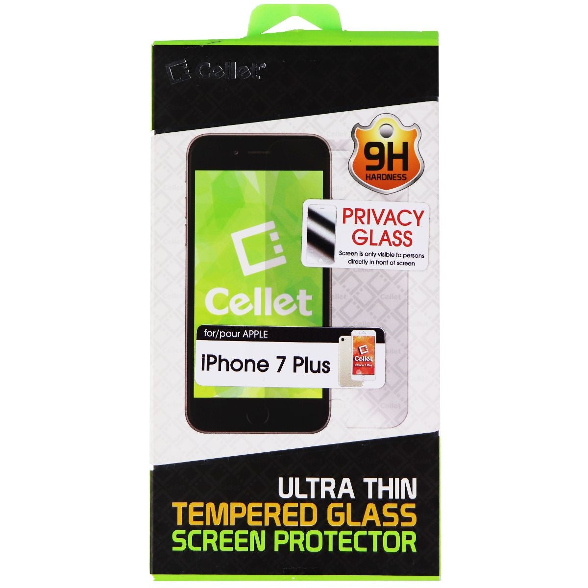 Celllet Cellet Ultra Thin Tempered Glass Screen for Apple iPhone 7 Plus - Clea ...