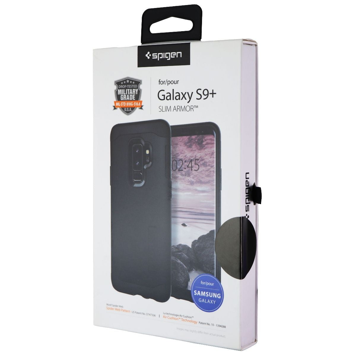 Spigen Slim Armor Dual Layer Case for Samsung Galaxy (S9+) - Black Cell Phone - Cases, Covers & Skins Spigen    - Simple Cell Bulk Wholesale Pricing - USA Seller