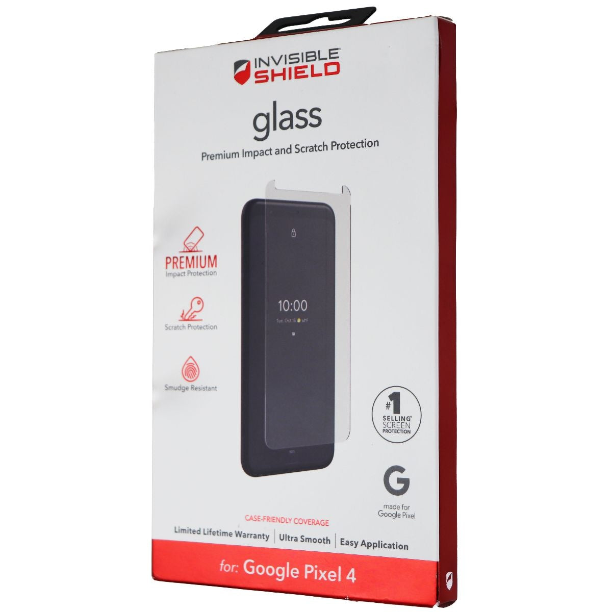 ZAGG InvisibleShield Premium Glass Screen Protector for Google Pixel 4 - Clear Cell Phone - Screen Protectors Zagg    - Simple Cell Bulk Wholesale Pricing - USA Seller