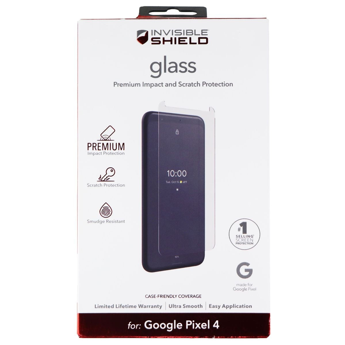 ZAGG InvisibleShield Premium Glass Screen Protector for Google Pixel 4 - Clear Cell Phone - Screen Protectors Zagg    - Simple Cell Bulk Wholesale Pricing - USA Seller