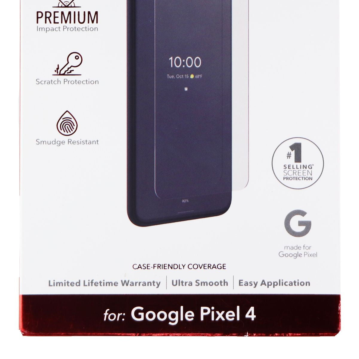 ZAGG InvisibleShield Premium Glass Screen Protector for Google Pixel 4 - Clear Cell Phone - Screen Protectors Zagg    - Simple Cell Bulk Wholesale Pricing - USA Seller