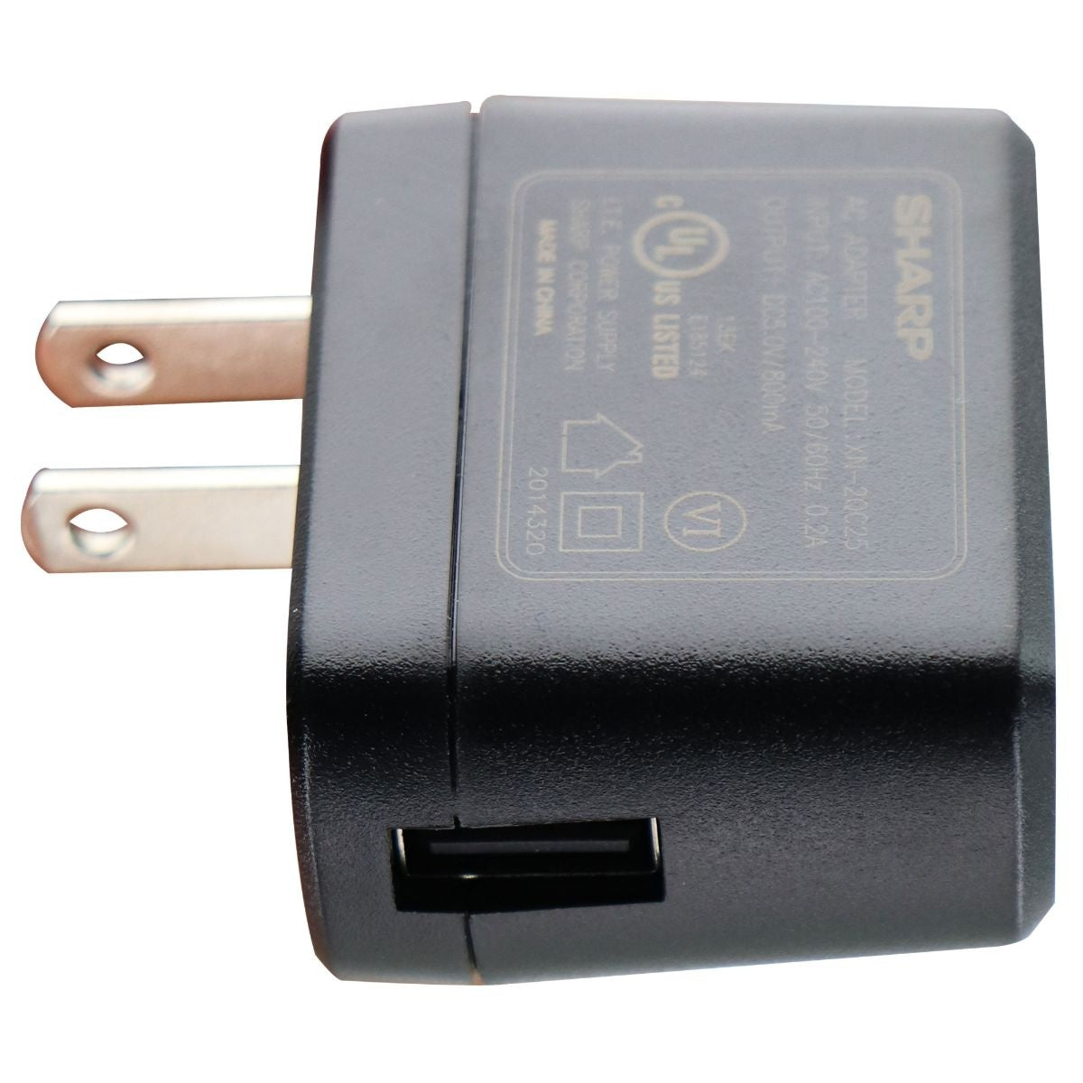 Sharp AC Wall Adapter Single 5V/800mA USB Charger (XN-2QC25) - Black Cell Phone - Chargers & Cradles SHARP    - Simple Cell Bulk Wholesale Pricing - USA Seller