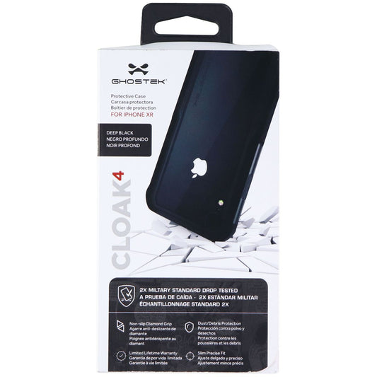 Ghostek Cloak4 Protective Phone Case for Apple iPhone XR - Deep Black Cell Phone - Cases, Covers & Skins Ghostek    - Simple Cell Bulk Wholesale Pricing - USA Seller