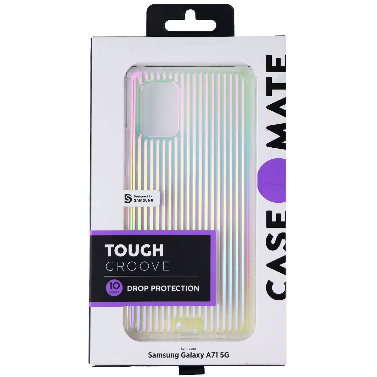 Case-Mate Tough Groove Hard Case for Samsung Galaxy A71 5G - Iridescent Cell Phone - Cases, Covers & Skins Case-Mate    - Simple Cell Bulk Wholesale Pricing - USA Seller