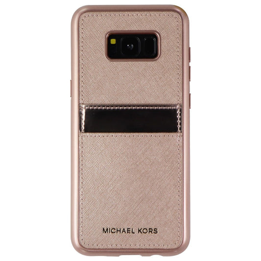 Michael Kors Snap-On Series Hard Wallet Case for Samsung Galaxy S8+ (Rose Gold) Cell Phone - Cases, Covers & Skins Michael Kors    - Simple Cell Bulk Wholesale Pricing - USA Seller