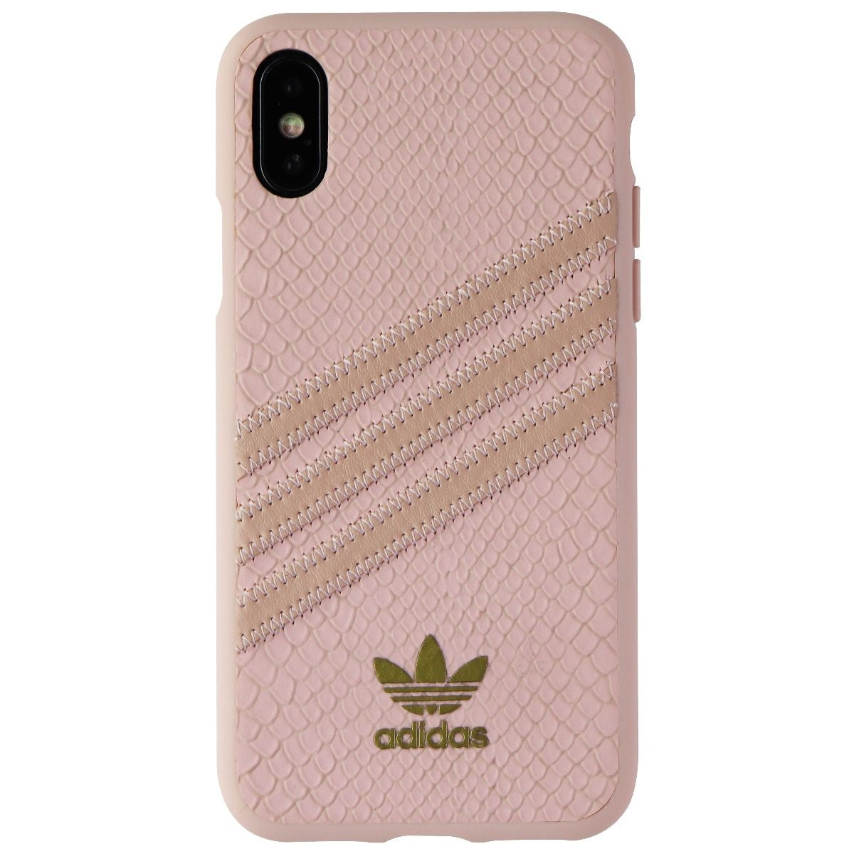 Adidas 3-Stripes Snap Case for Apple iPhone XS and X - Pink Snake / Gold Cell Phone - Cases, Covers & Skins Adidas    - Simple Cell Bulk Wholesale Pricing - USA Seller