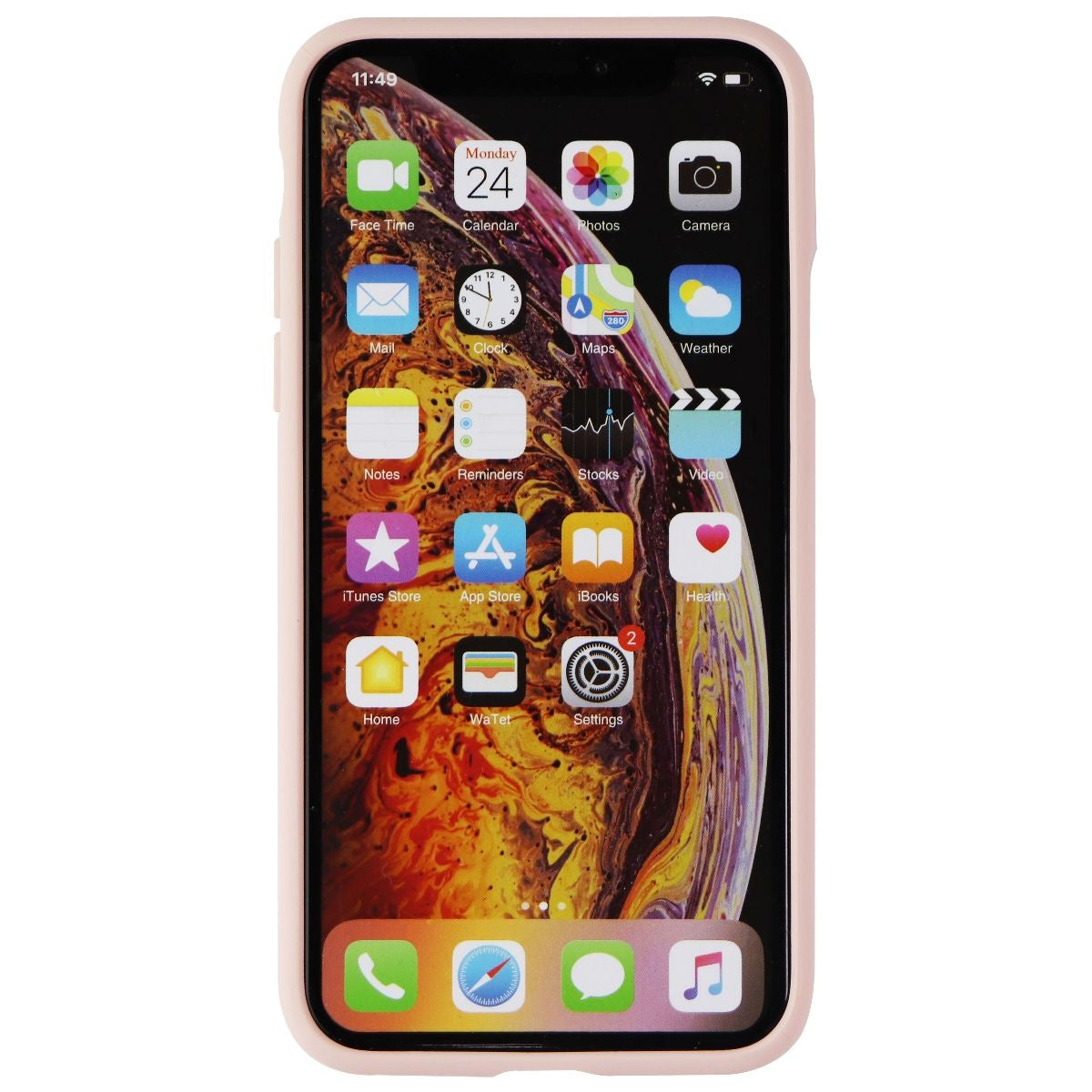 Adidas 3-Stripes Snap Case for Apple iPhone XS and X - Pink Snake / Gold Cell Phone - Cases, Covers & Skins Adidas    - Simple Cell Bulk Wholesale Pricing - USA Seller