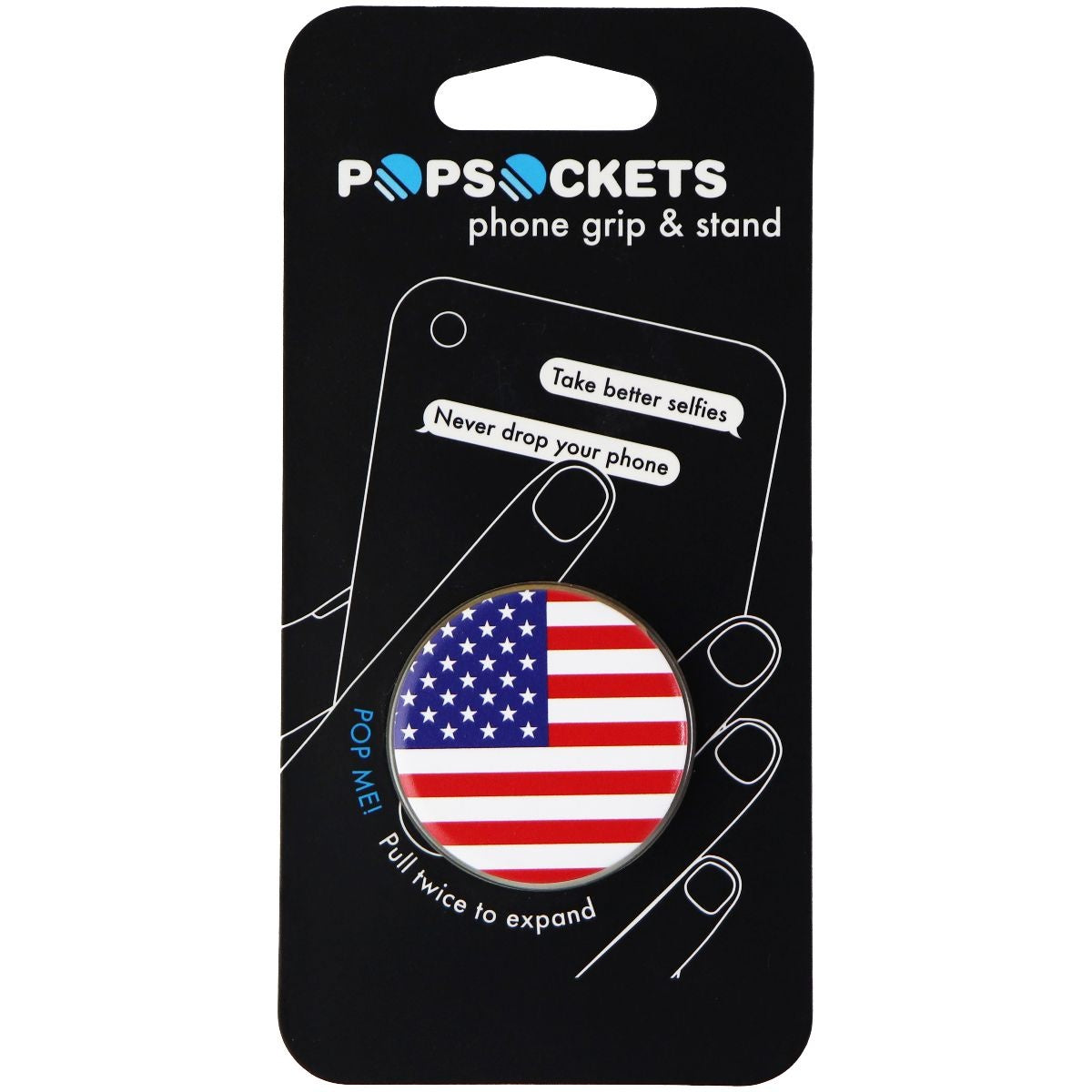 Genuine PopSocket Grip & Stand for Phones and Tablets - American Flag Cell Phone - Mounts & Holders PopSockets    - Simple Cell Bulk Wholesale Pricing - USA Seller