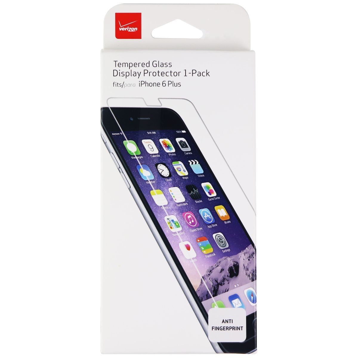 Verizon Tempered Glass Screen Protector for iPhone 6s Plus/iPhone 6 Plus - Clear Cell Phone - Screen Protectors Verizon    - Simple Cell Bulk Wholesale Pricing - USA Seller